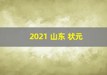 2021 山东 状元